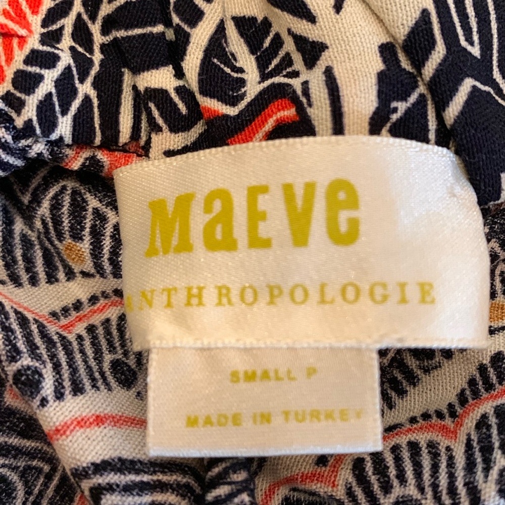 Anthro Maeve wide leg pant, petite small